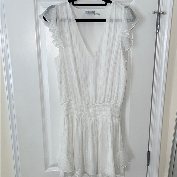 Ramy Brook White Ruffle Dress - Picture 2 of 14